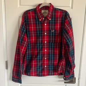 Amazing Hollister Button Up in Red